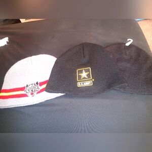 Set of three little boy winter hats